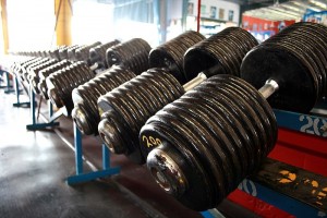 Heavy dumbbells